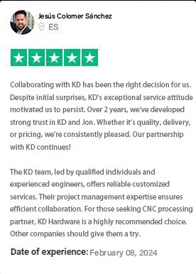 KD Hardware Parts Quality Customer Reviews
