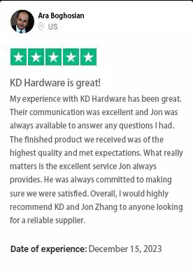 KD Hardware Parts Quality Customer Reviews