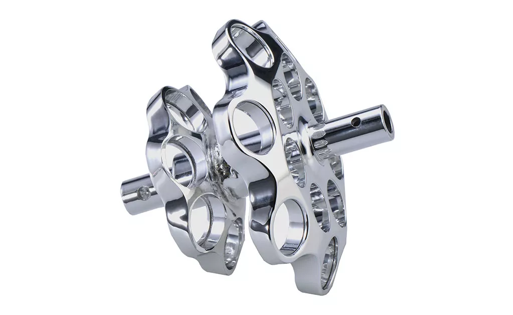 Five-axis machining—mechanical wheel parts